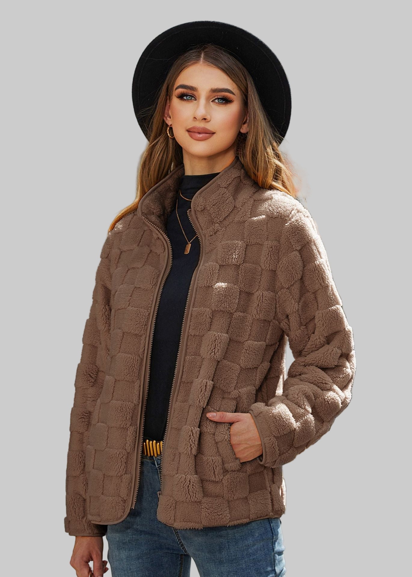 LÉNA VESTE ZIPPÉE POLAIRE DOUCEUR HIVERNALE