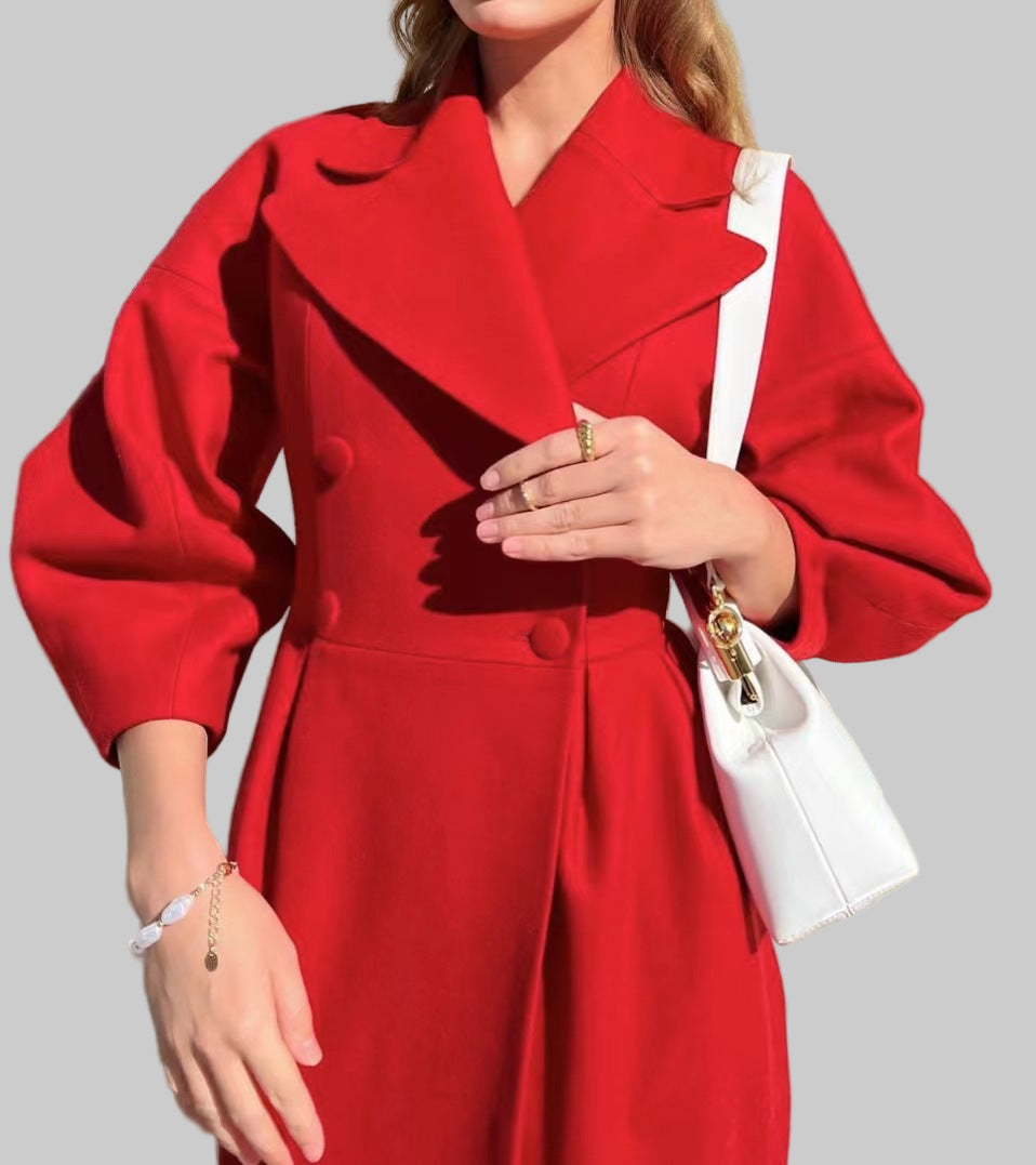 VICTORIA MANTEAU VINTAGE MANCHES LANTERNES