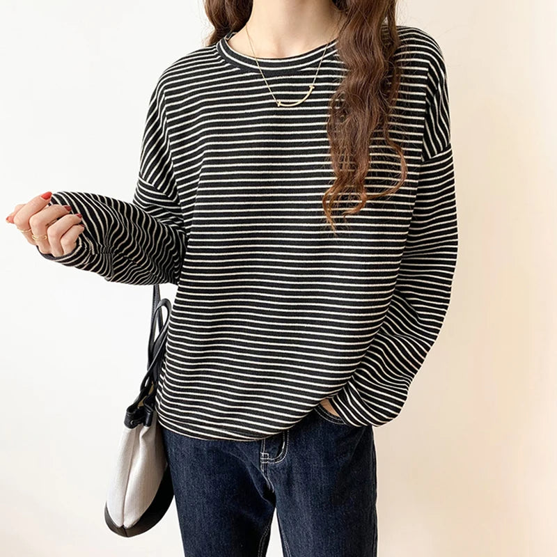 Elise Premium Cotton Striped Top