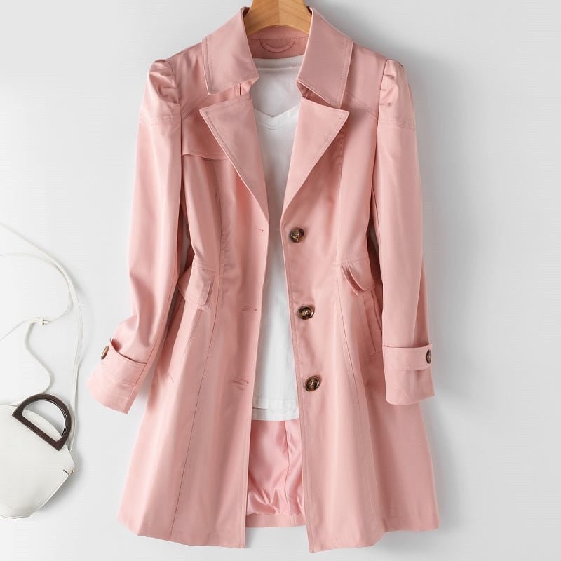Sophie Trench Coat Elegant Lightweight Waterproof