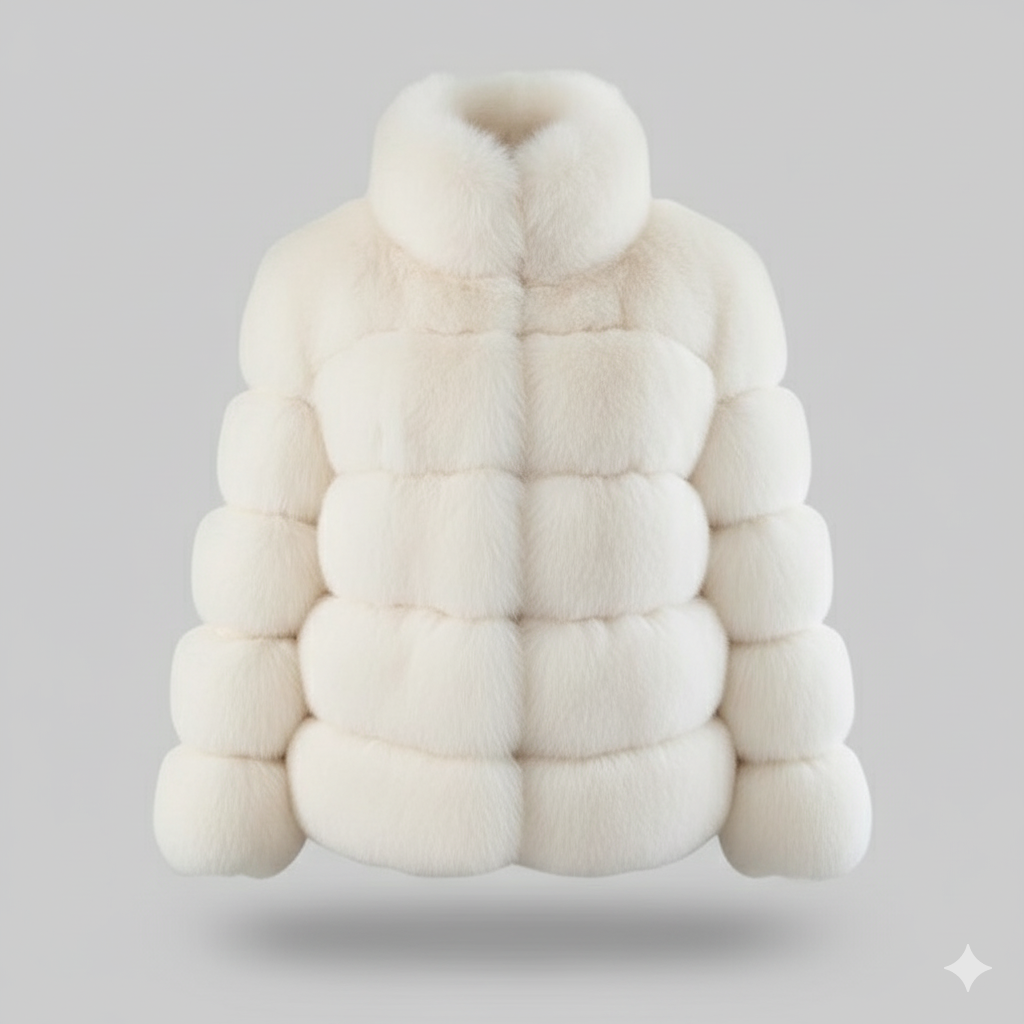 MANTEAU CARLA FAUSSE FOURRURE PELUCHE LUXUEUSE