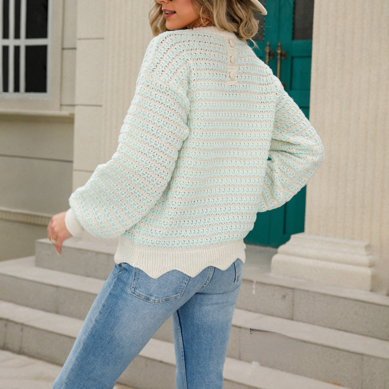 Emma Soft Striped Knit Sweater