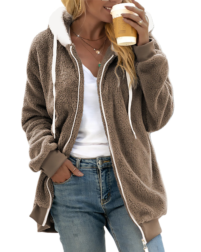 Thérèse Soft and Casual Everyday Zip-Up Jacket