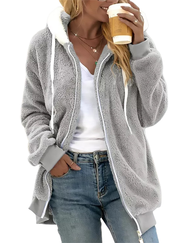 Thérèse Soft and Casual Everyday Zip-Up Jacket