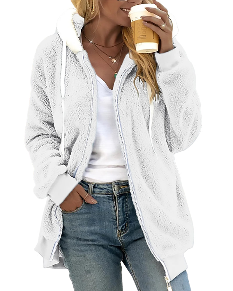 Thérèse Soft and Casual Everyday Zip-Up Jacket