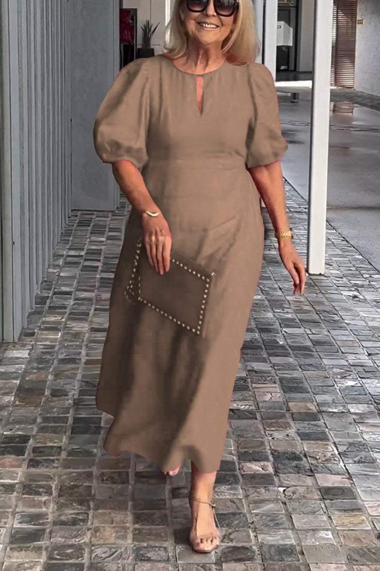 FIONA - ROBE ÉLÉGANTE ESSENCE EN COTON ET LIN