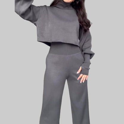 CLARA ENSEMBLE PANTALON & PULL MAILLES PREMIUM