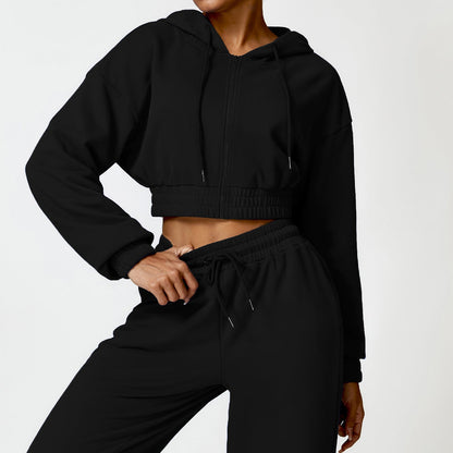 Ensemble Sweat Zippé Chaud et Décontracté