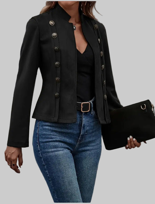 LUNA VESTE COURTE SUÉDINE VELOURS