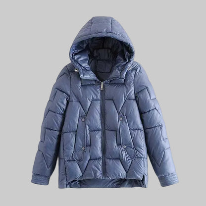 ALICIA PREMIUM QUILTED DOWN JACKET WITH HOOD