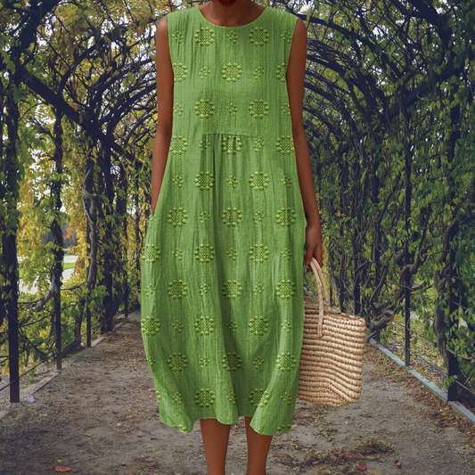 Aikaterini | Robe Élégante Sans Manches à Poches