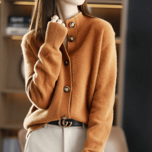 Élise Cardigan Élégant en Maille Douce