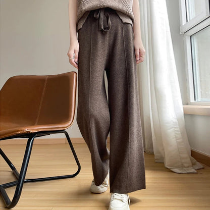 Clara relaxed cashmere wide pants
