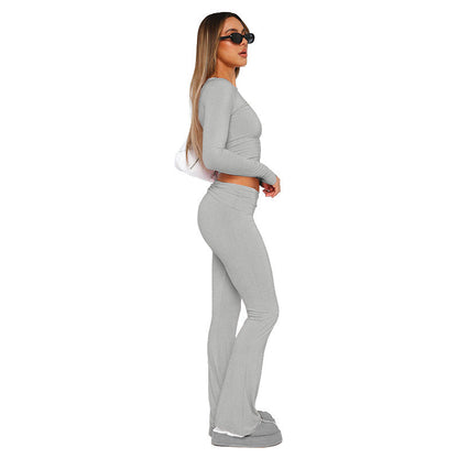 Ensemble Lounge Taille Haute – Élégance Décontractée