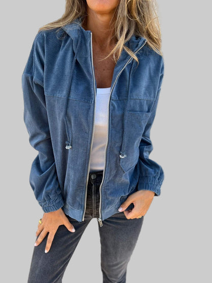 Alice - Veste  Élégante en Velours Côtelé