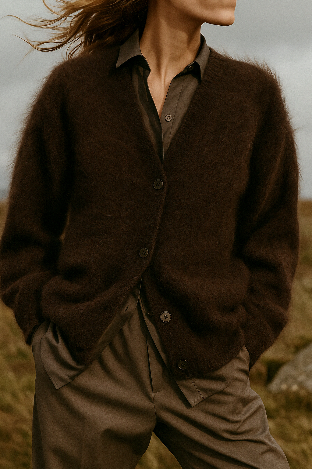 Elise Soft Cashmere Effect Cardigan