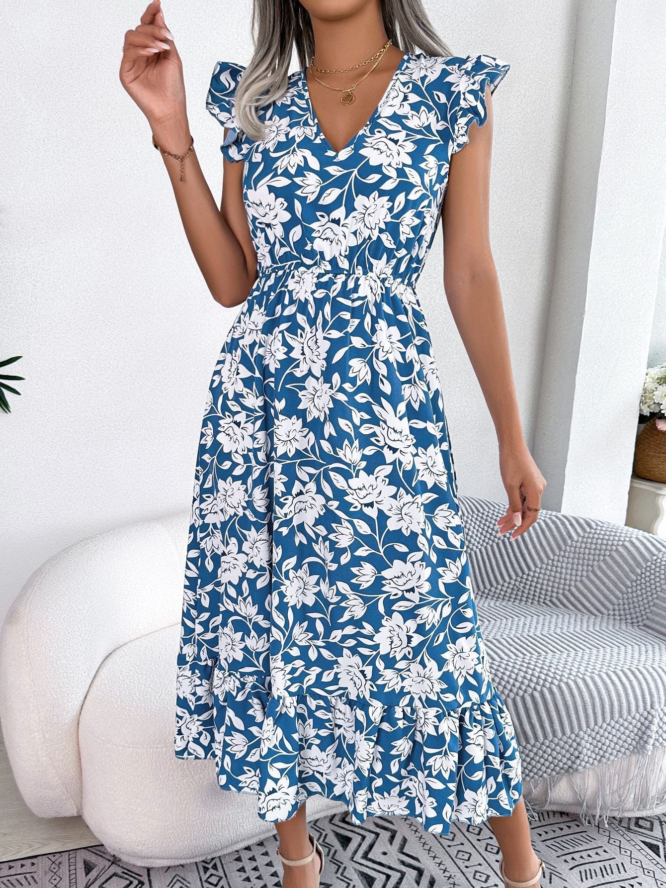 NAYRA ROBE  FRAÎCHEUR & ÉLÉGANCE FLORALE