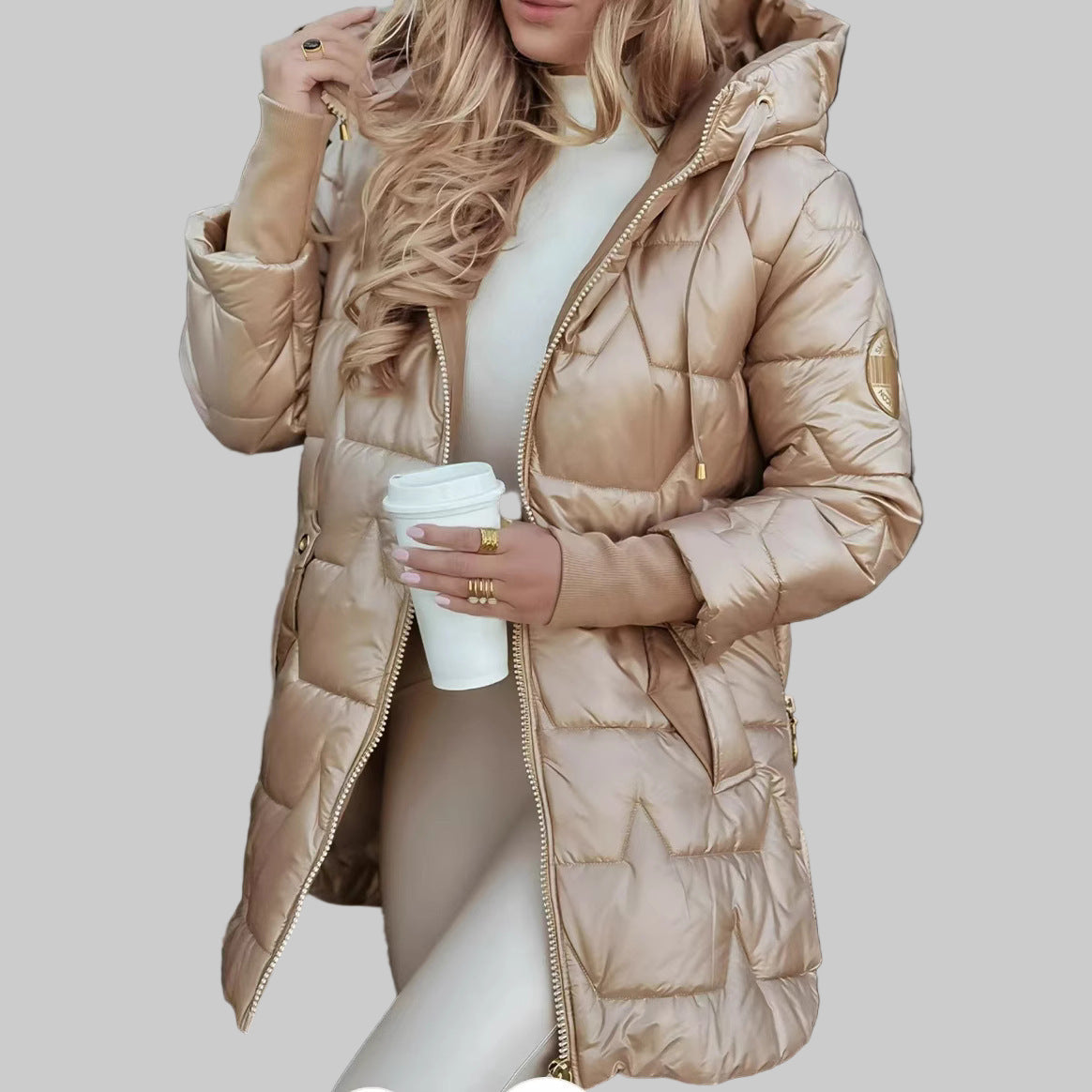 ALICIA DOUDOUNE NYLON LAQUÉ SHYELLE