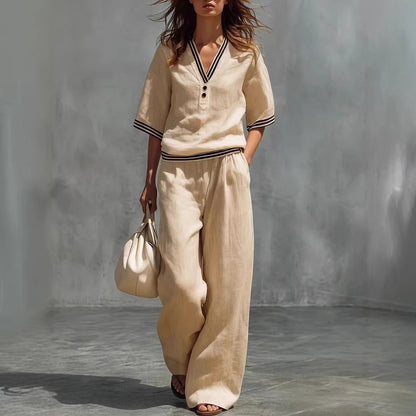 NOA™ ENSEMBLE COTON & LIN CHIC NATUREL