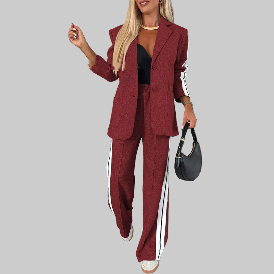 Ensemble Élégance Rayée  Intemporel et Confortable