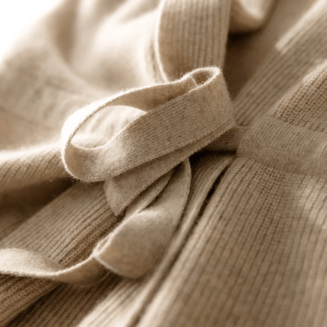 Clara Wrap-Style Vest in Soft and Elegant Knit
