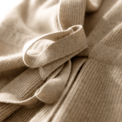 Clara Wrap-Style Vest in Soft and Elegant Knit