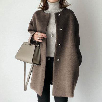 CHLOÉ MANTEAU DROIT CACHEMIRE LUXE