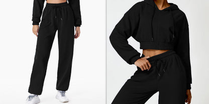 Ensemble Sweat Zippé Chaud et Décontracté