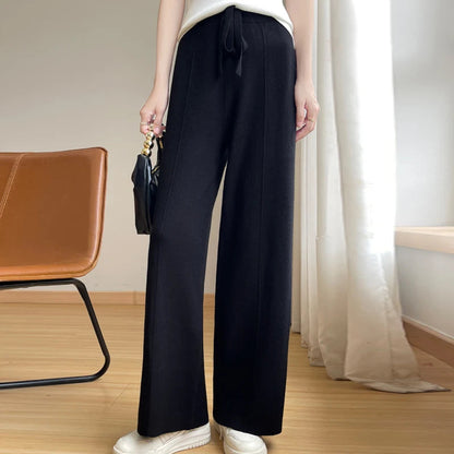 Clara relaxed cashmere wide pants