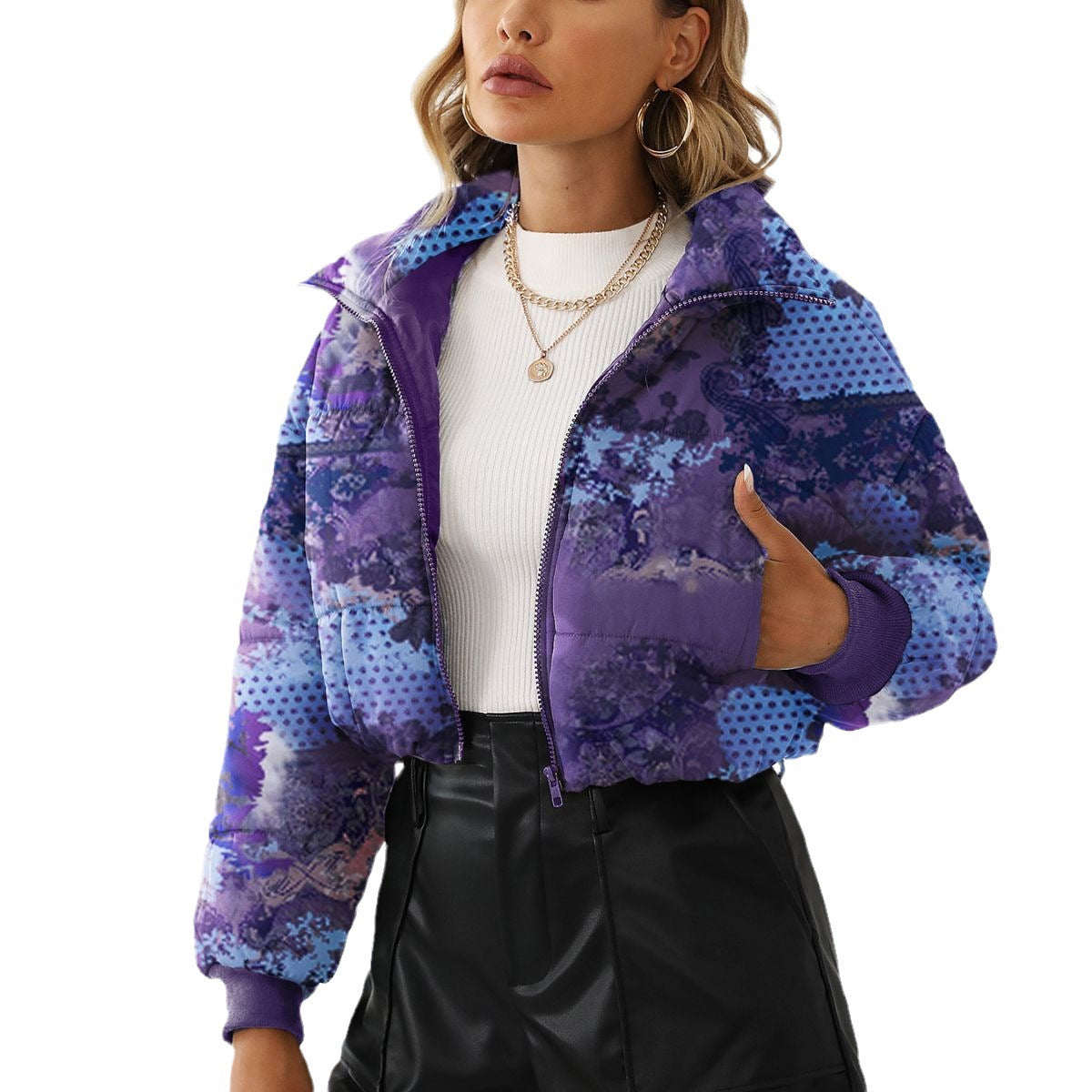 Printed Short Jacket – Bread Coat Style