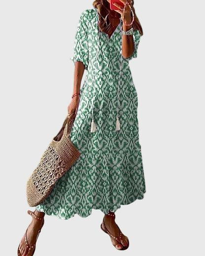 Amalia | Robe longue bohème vintage