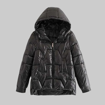 ALICIA PREMIUM QUILTED DOWN JACKET WITH HOOD