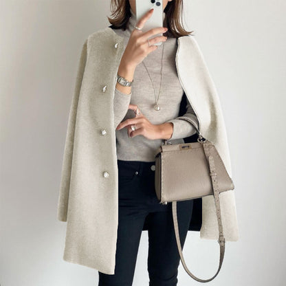 CHLOÉ MANTEAU DROIT CACHEMIRE LUXE