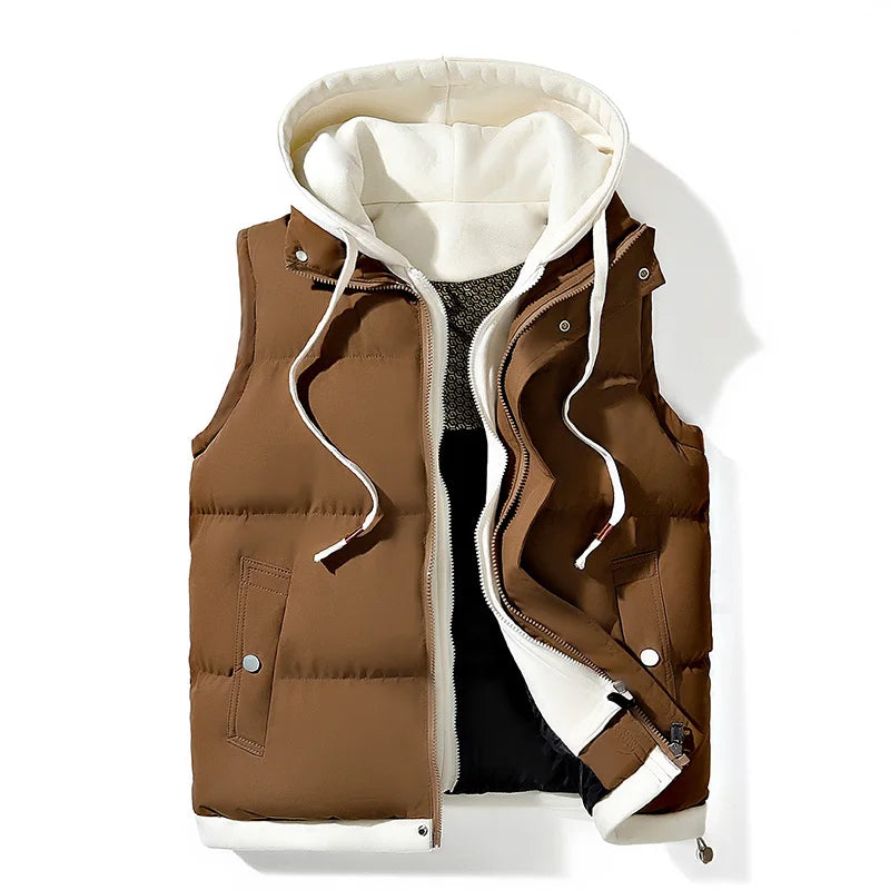 Emma Soft Shell Hooded Puffer Vest - Lightweight and Comfortable