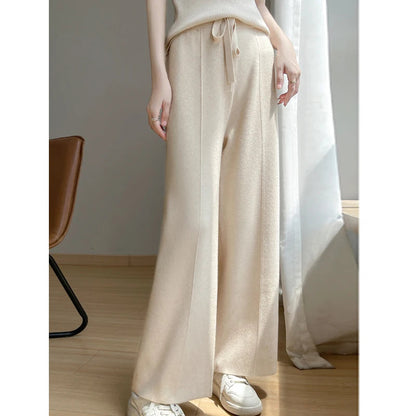 Clara relaxed cashmere wide pants