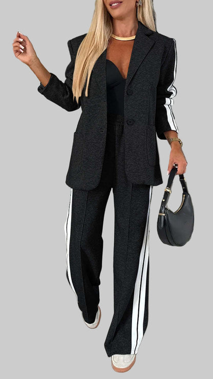 Ensemble Élégance Rayée  Intemporel et Confortable