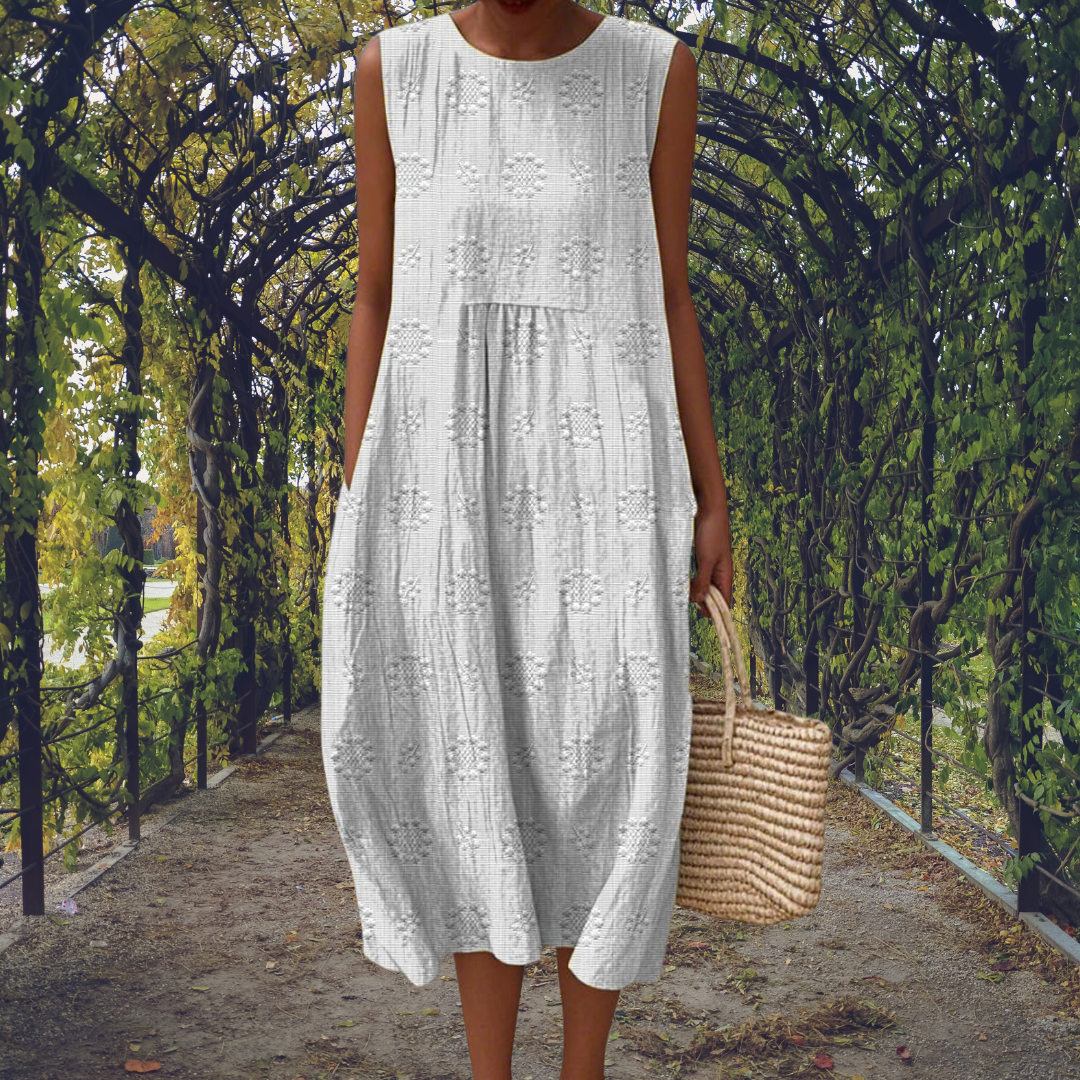 Aikaterini | Robe Élégante Sans Manches à Poches