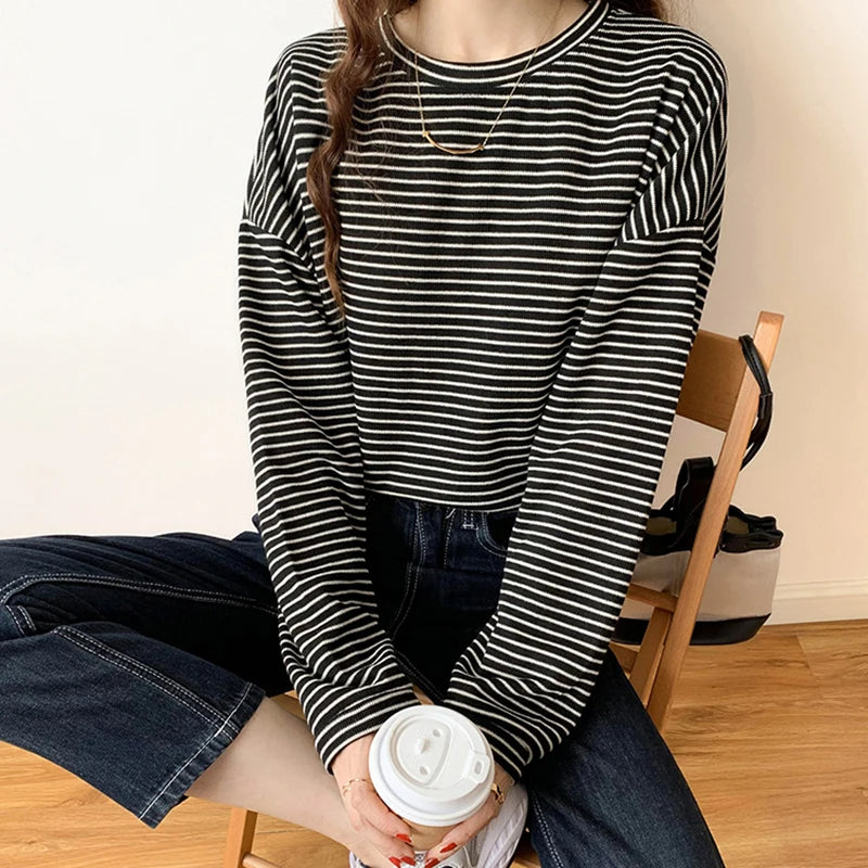 Elise Premium Cotton Striped Top