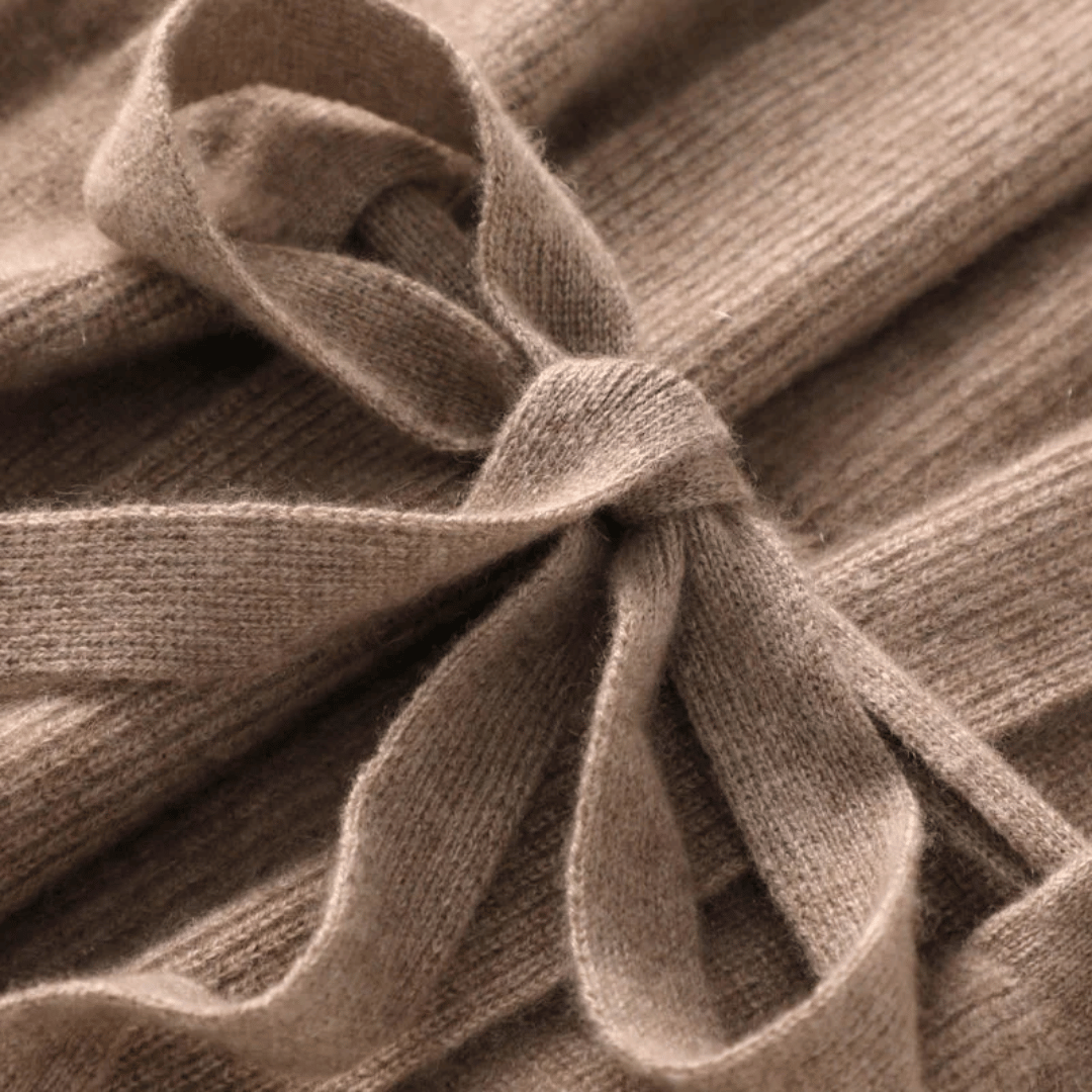 Clara Wrap-Style Vest in Soft and Elegant Knit