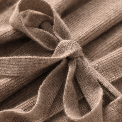 Clara Wrap-Style Vest in Soft and Elegant Knit