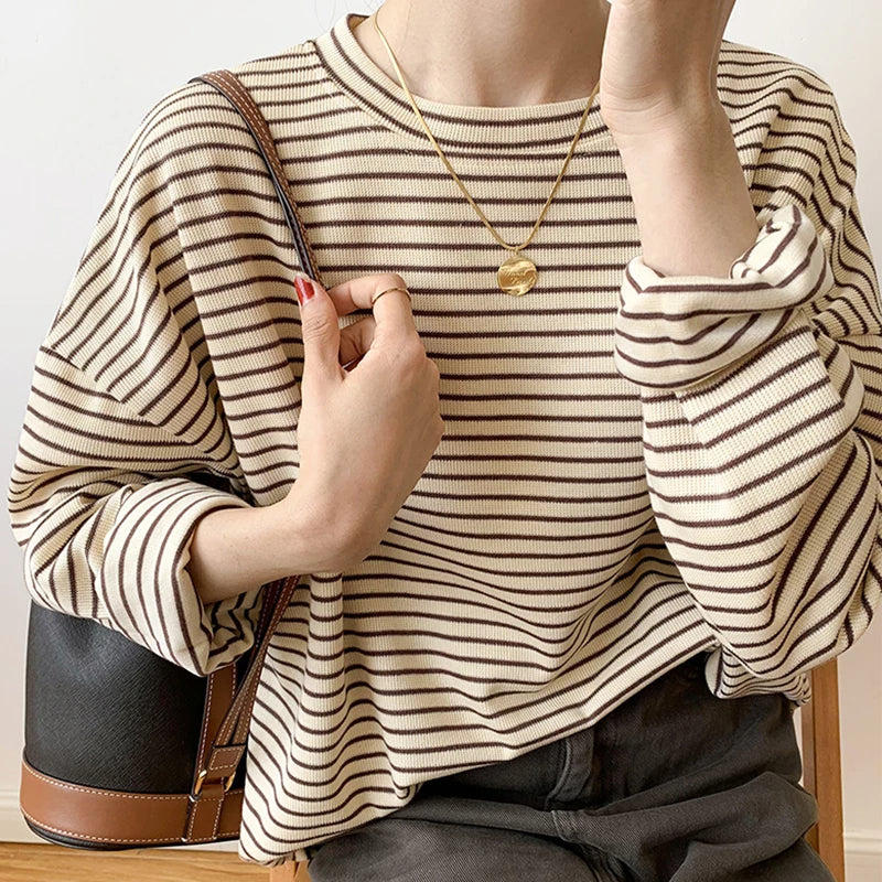 Elise Premium Cotton Striped Top