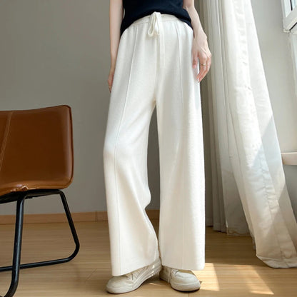 Clara relaxed cashmere wide pants