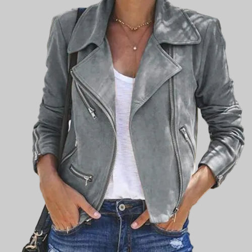 Clara Chic and Elegant Motorcycle Jacket