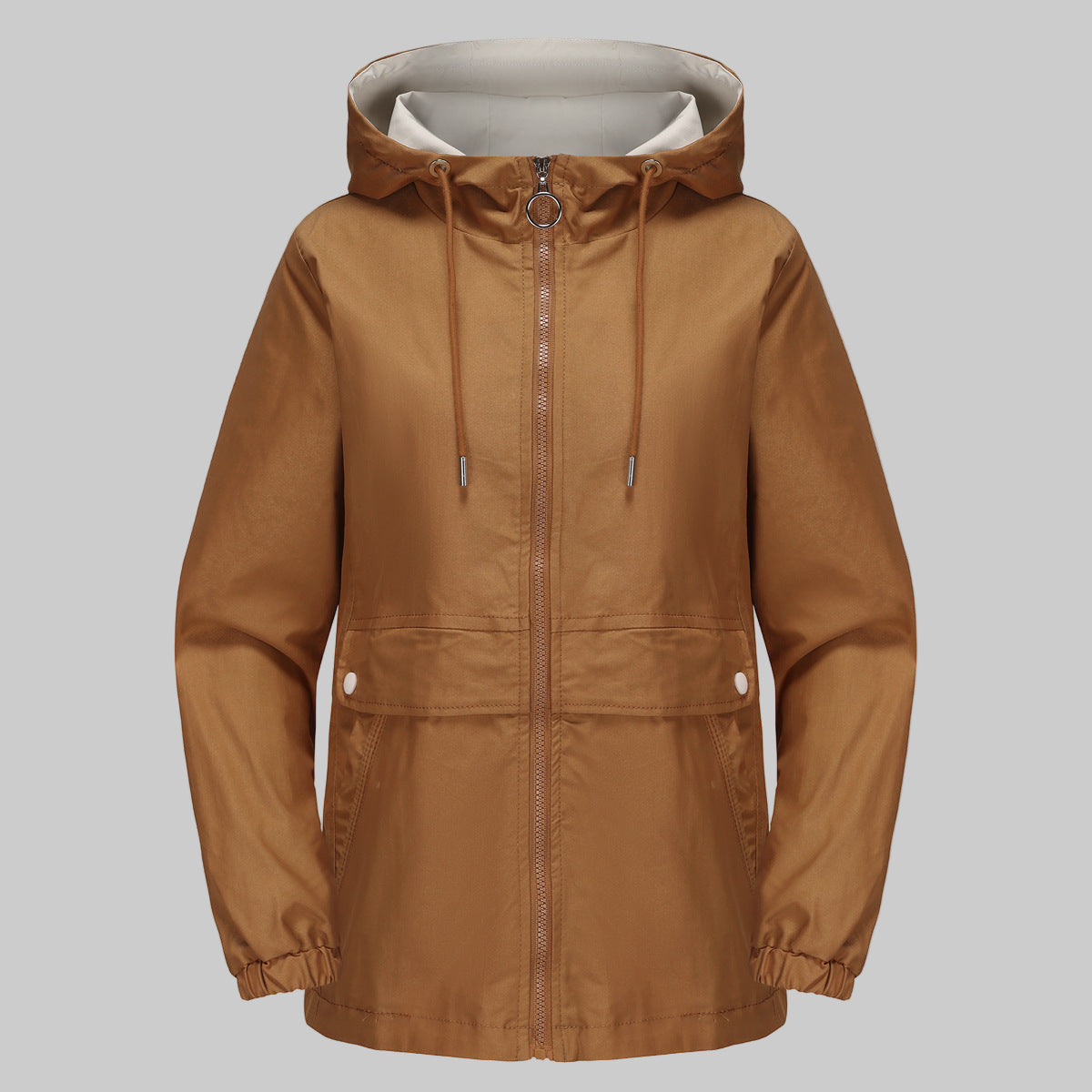 MANTEAU À CAPUCHE UNI STYLE URBAIN