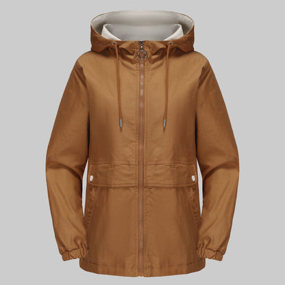 MANTEAU À CAPUCHE UNI STYLE URBAIN
