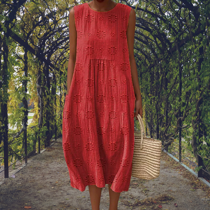 Aikaterini | Robe Élégante Sans Manches à Poches
