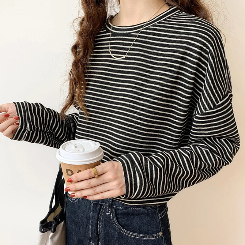 Elise Premium Cotton Striped Top
