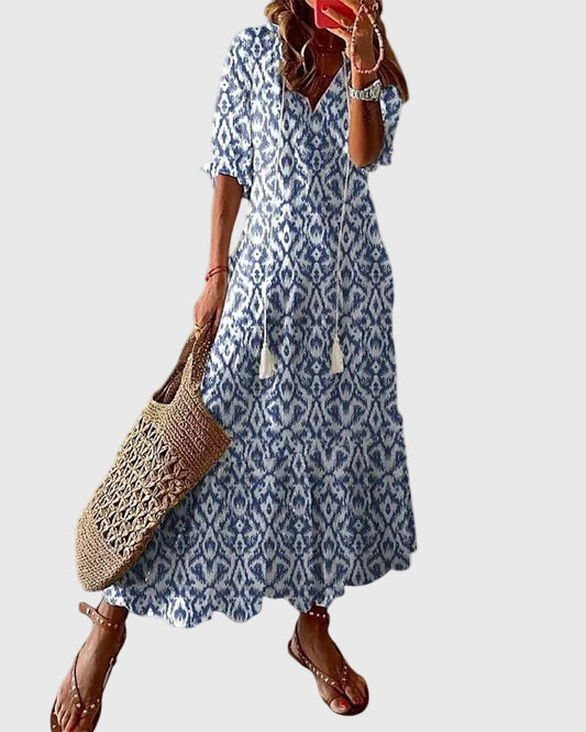 Amalia | Robe longue bohème vintage
