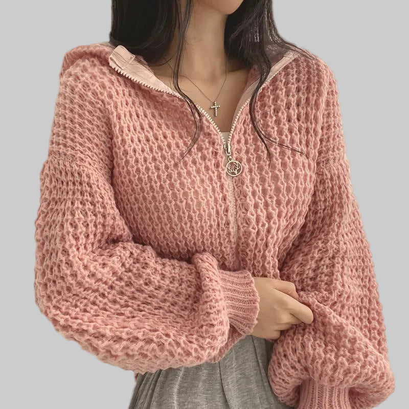 Short Hooded Pullover Jacket – Oversized Fit