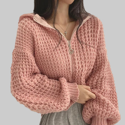 Short Hooded Pullover Jacket – Oversized Fit